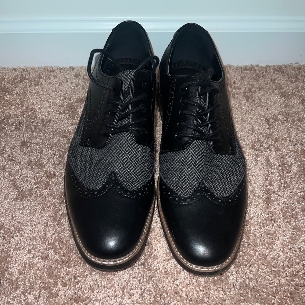 Bar III Black Tweed Dress Shoes